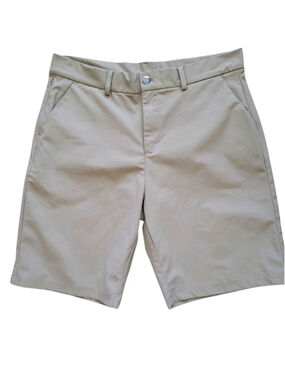 Soothfeel Men's Active Beige Polyester Elastane Blend Shorts 34 Inseam 9"